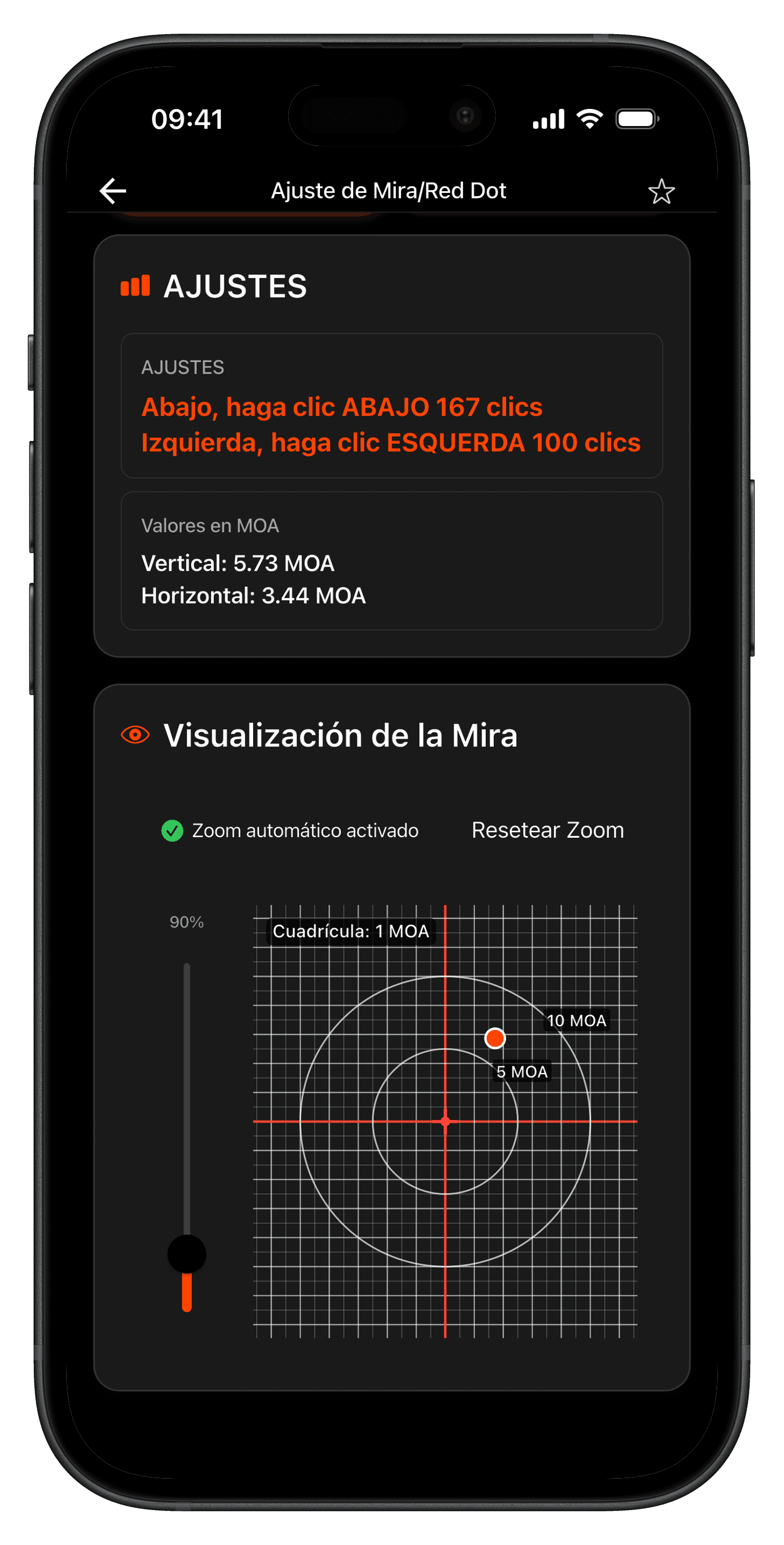 Calibración de Mira